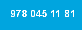 978 045 11 81 978 045 11 81
